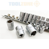 Toolzone 13Pc 1/4" Shallow Crv Sockets SS093