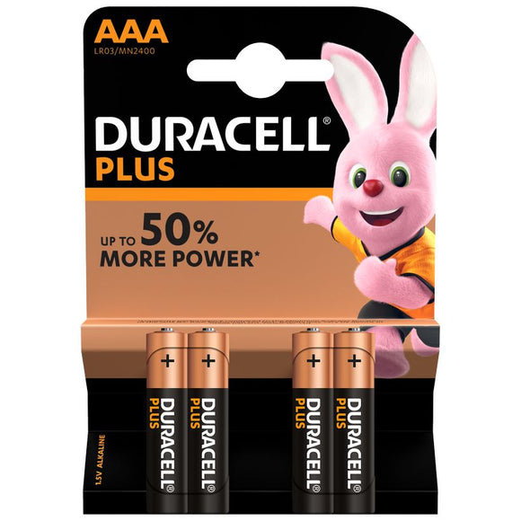 Duracell AAA 4pk Plus Power MN2400 10 - MN2400B4PP