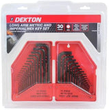 Dekton Long Arm Metric & Imperial Hex Key Set-85528