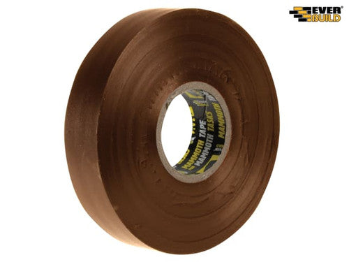 Everbuild Electrical Insulation Tape Brown 19mm x 33m - 2ELECBN