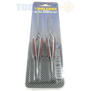 Toolzone 2Pc Self Locking Tweezers-HB225