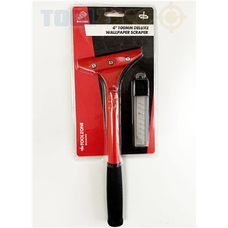 Toolzone 4In Wall Paper Scraper+ 5Pc Blade - DC185