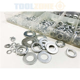 Toolzone 790Pc Flat & Spring Washers S/Steel  HW025
