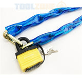 Toolzone 1M X 8Mm Pvc Chain & 50Mm Lam.Padlock LK071