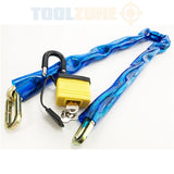 Toolzone 1M X 8Mm Pvc Chain & 50Mm Lam.Padlock LK071