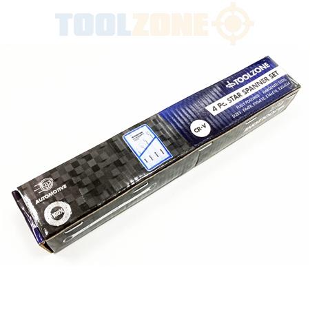 Toolzone 4pc Star Double End Ring Spanners-SP135