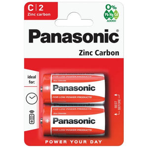 Panasonic Zinc C 2pk R14RB2 Brown Box 12-60 - PANAR14RB2