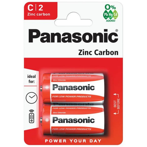 Panasonic Zinc C 2pk R14RB2 Brown Box 12-60 - PANAR14RB2