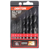 Dekton 8pc Wood Drill Set 3-4-5-5-7-8-9-10mm-80281