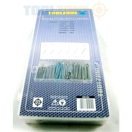 Toolzone 144pc Large Cotter Pin Assortd. Box - HW185